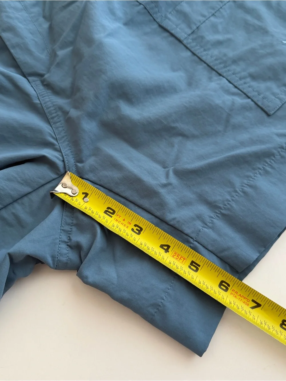 AFTCO Fishing Shorts Men Size 42 Blue Nylon Cargo Multi Pockets Utility Stretch